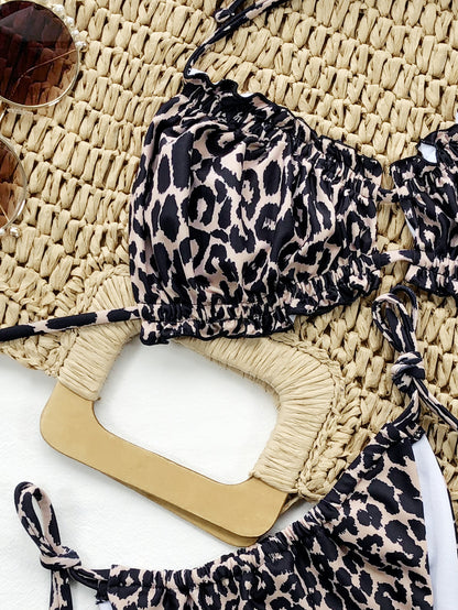 Frill Trill Halter Neck Bikini - Be Juliet