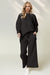 Checkered Top and Wide Leg Pants Lounge Set - Be Juliet