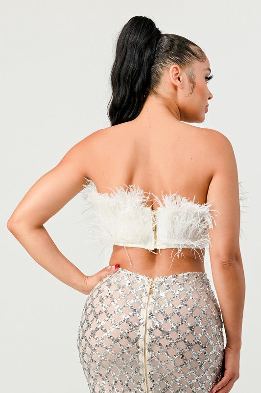 Fur Real Crop Tube Top - Be Juliet