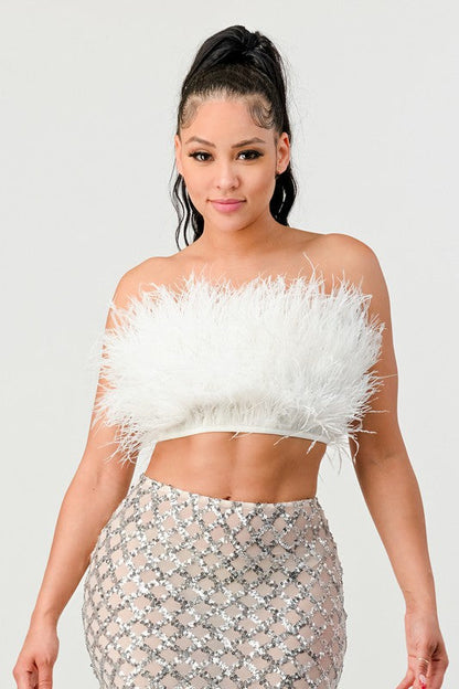 Fur Real Crop Tube Top - Be Juliet