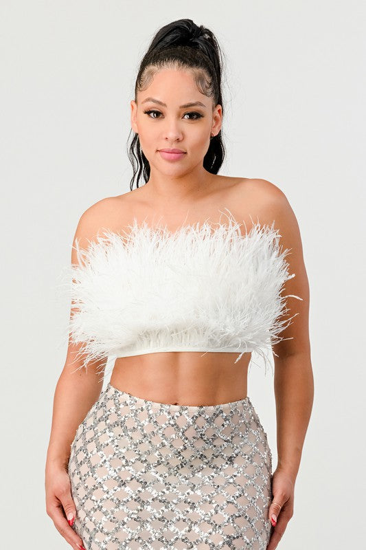 Fur Real Crop Tube Top - Be Juliet