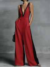 Céline Contrast Trim Jumpsuit - Be Juliet