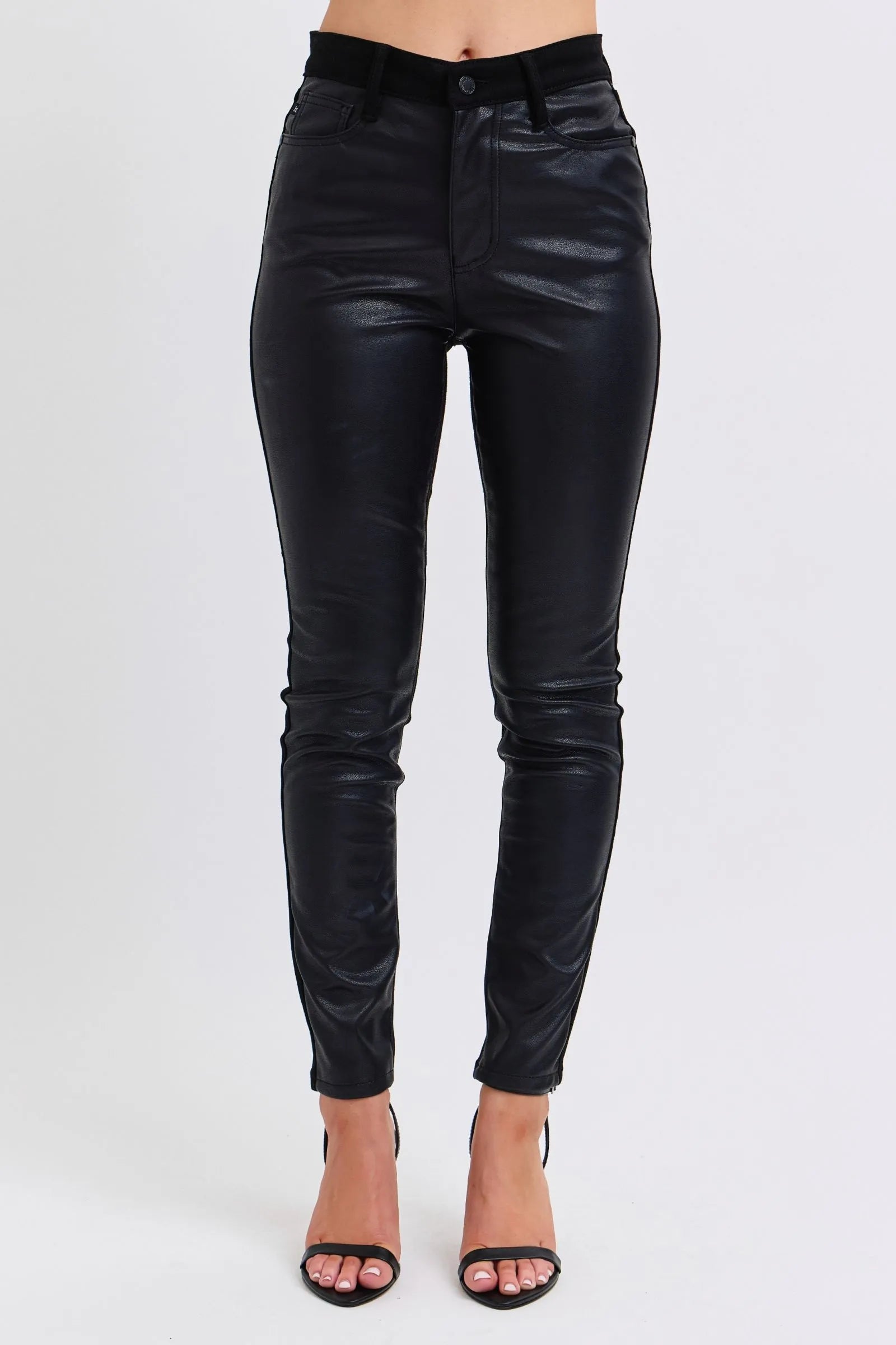 Judy Blue High-Waist Faux Leather Skinny Pants – Plus Size - Be Juliet