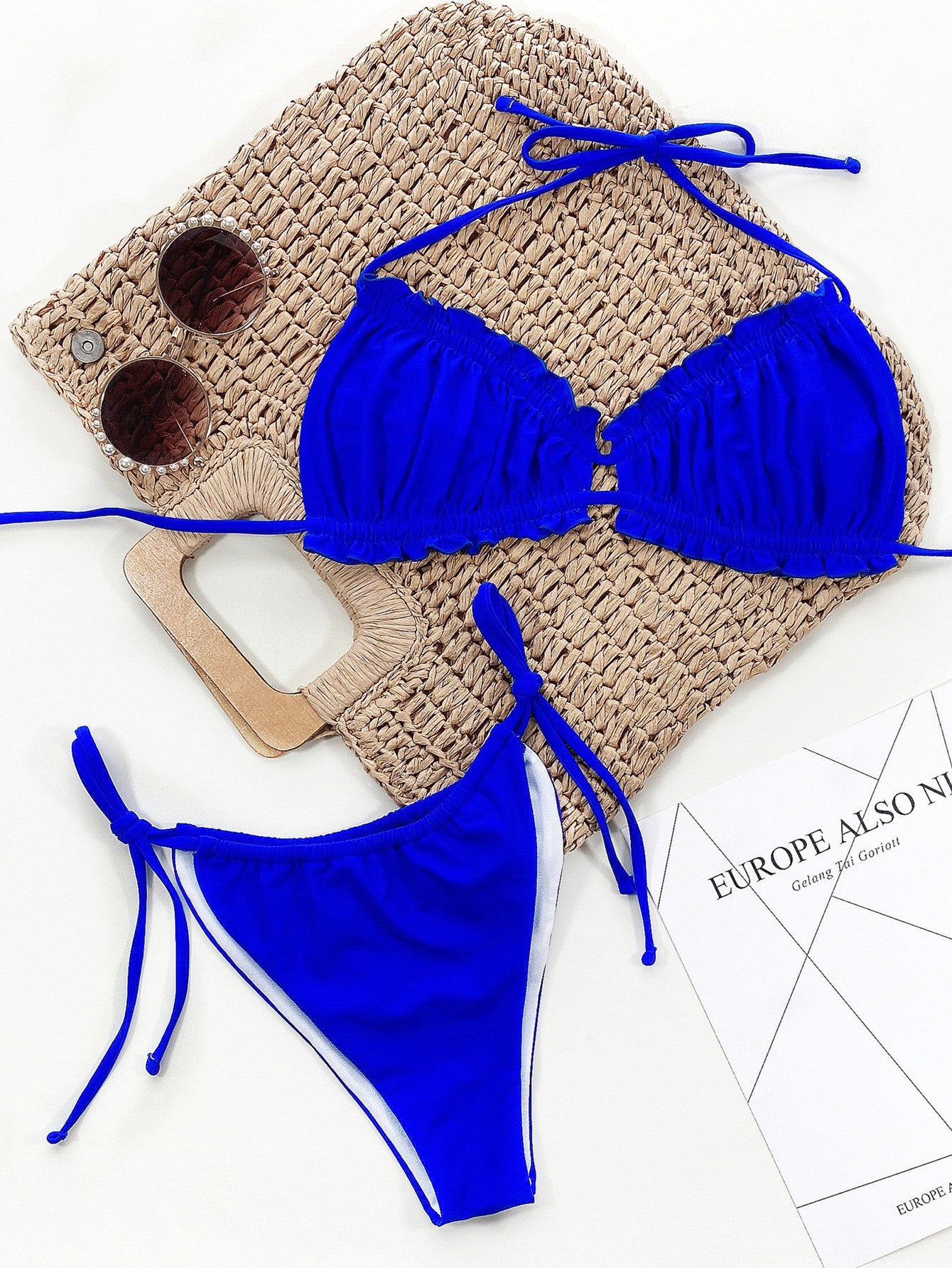 Frill Trill Halter Neck Bikini - Be Juliet