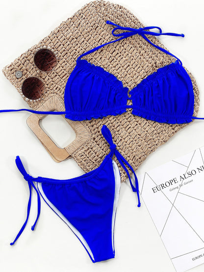 Frill Trill Halter Neck Bikini - Be Juliet