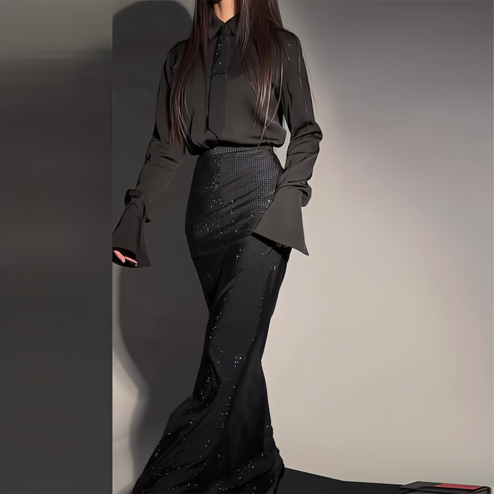 Elara Crystal Wrap Skirt Set - Be Juliet