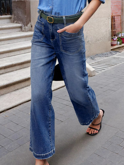 Édith Patch Pocket Shift Jeans – Soft Black - Be Juliet