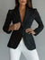 Lace Button-Up Fitted Blazer - Be Juliet
