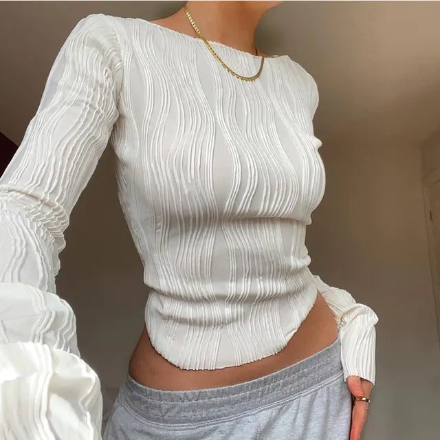 Contrast Long Sleeve Tee - Be Juliet