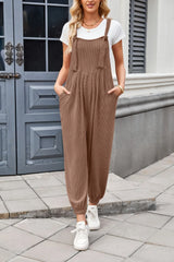 Lovelet Knotted Strap Overalls with Pockets - Be Juliet