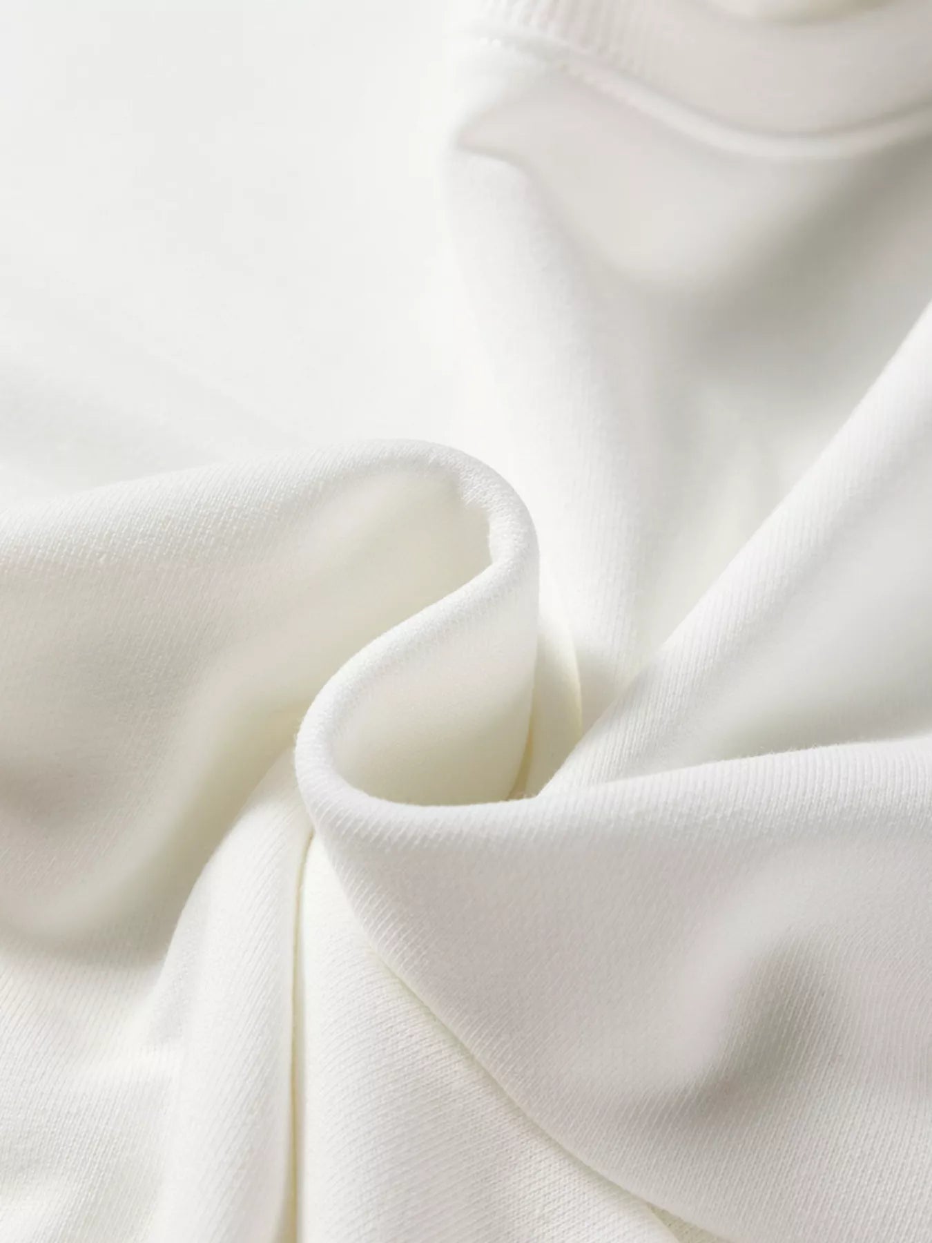 Striped Trim Round Neck Top and Pants Set - White, front close-up on model - Be Juliet