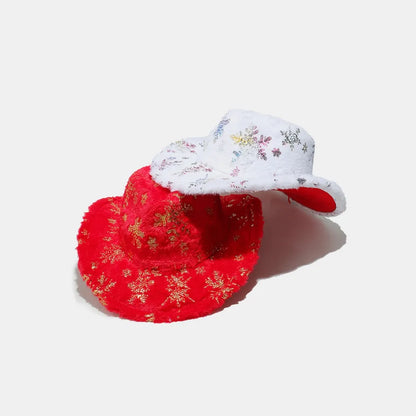 Fuzzy Snowflakes Winter Hat - Be Juliet