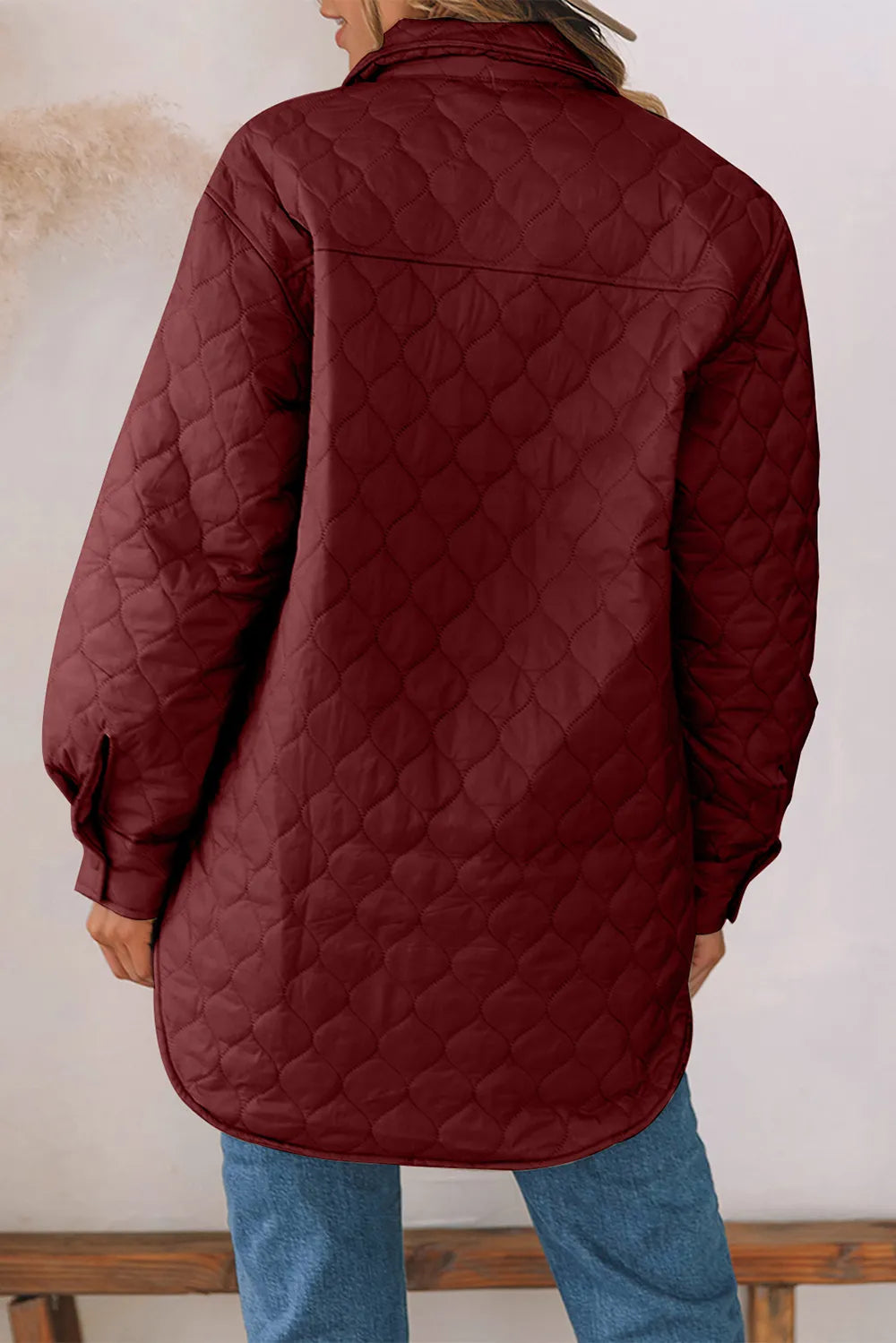 Snap Down Collared Winter Coat - Be Juliet