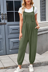 Lovelet Knotted Strap Overalls with Pockets - Be Juliet