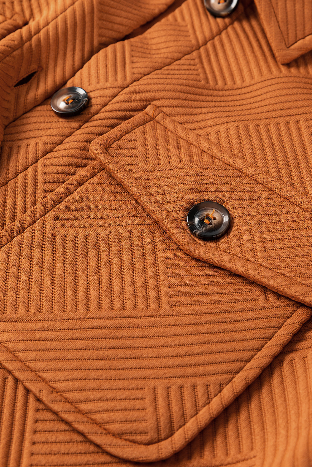 Textured Collared Button-Up Drop Shoulder Coat - Be Juliet