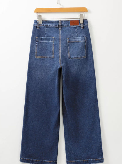 Édith Patch Pocket Shift Jeans – Soft Black - Be Juliet