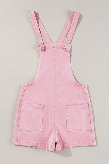 Dani Knot-Strap Denim Overalls - Be Juliet