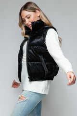 Alarie Fine Fur Lining Quilted Vest