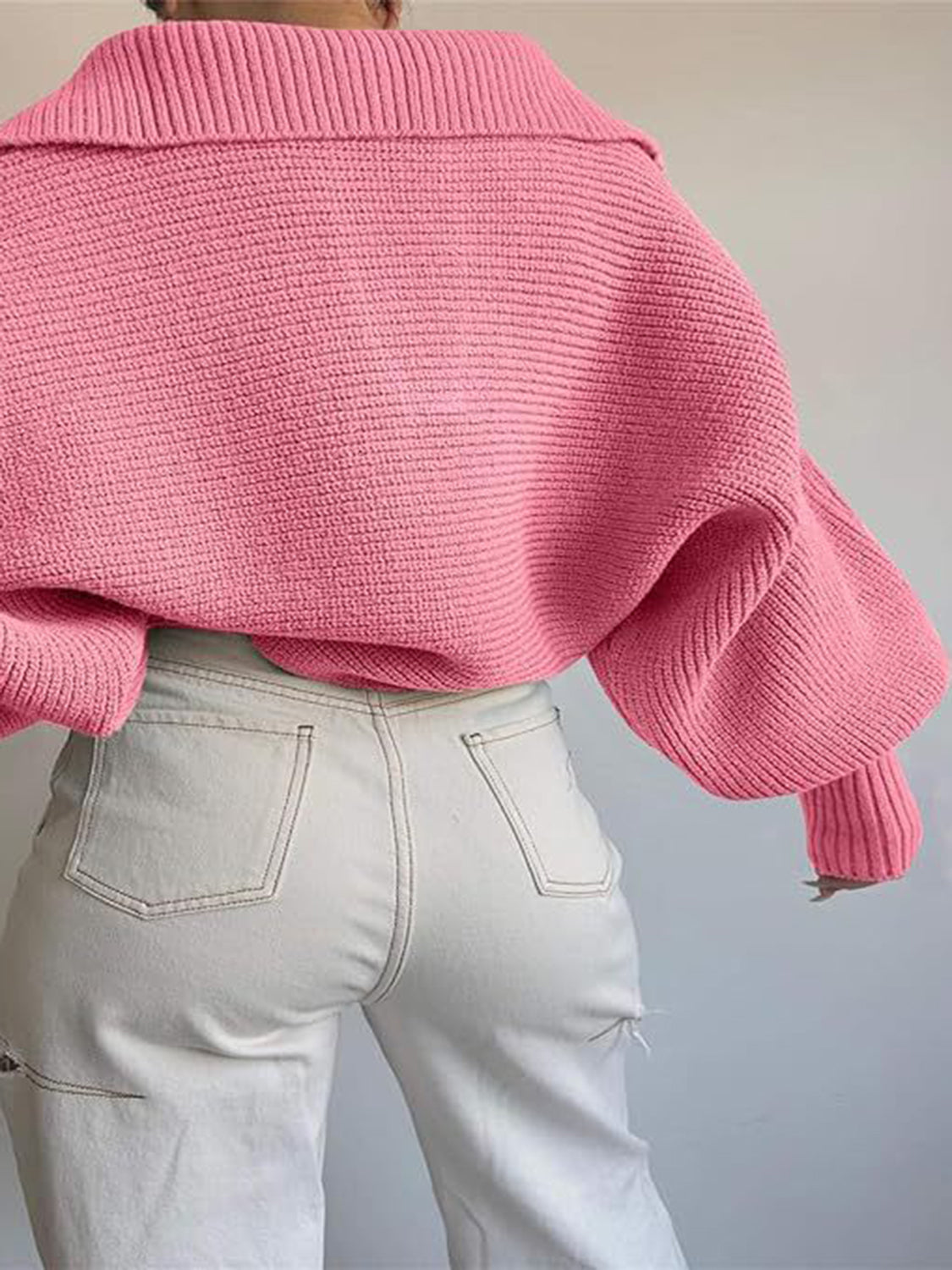 Johnny Collar Long Sleeve Sweater - Be Juliet