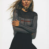 Aurora Mesh “Be Real” Sheer Long Sleeve Bodysuit