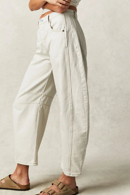 Cora Wide Leg Jeans with Pockets - Be Juliet