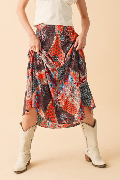 Aemi + Co Printed Maxi Skirt - Be Juliet