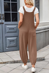 Lovelet Knotted Strap Overalls with Pockets - Be Juliet
