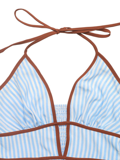 Luna Striped Halter Maxi Dress - Be Juliet