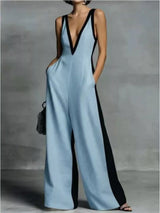 Céline Contrast Trim Jumpsuit - Be Juliet