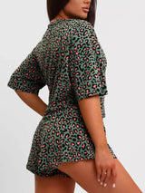 Léa Leopard Tee and Shorts Set - Be Juliet