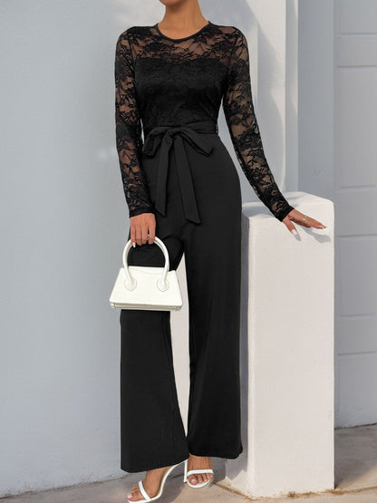 Steffi Lace Long Sleeve Jumpsuit - Be Juliet