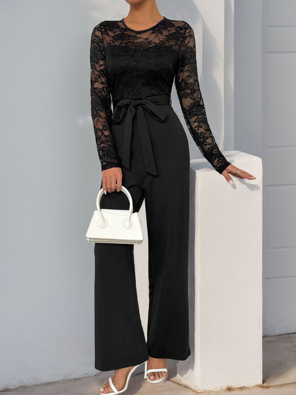 Steffi Lace Long Sleeve Jumpsuit