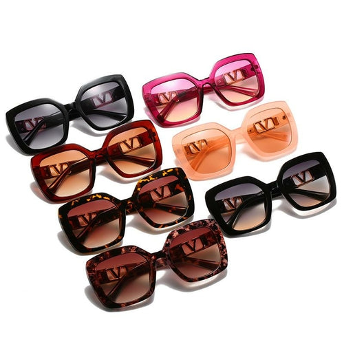 V-Shaped Square Sunglasses