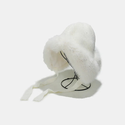 Thermal Tied Fuzzy Winter Hat - Be Juliet