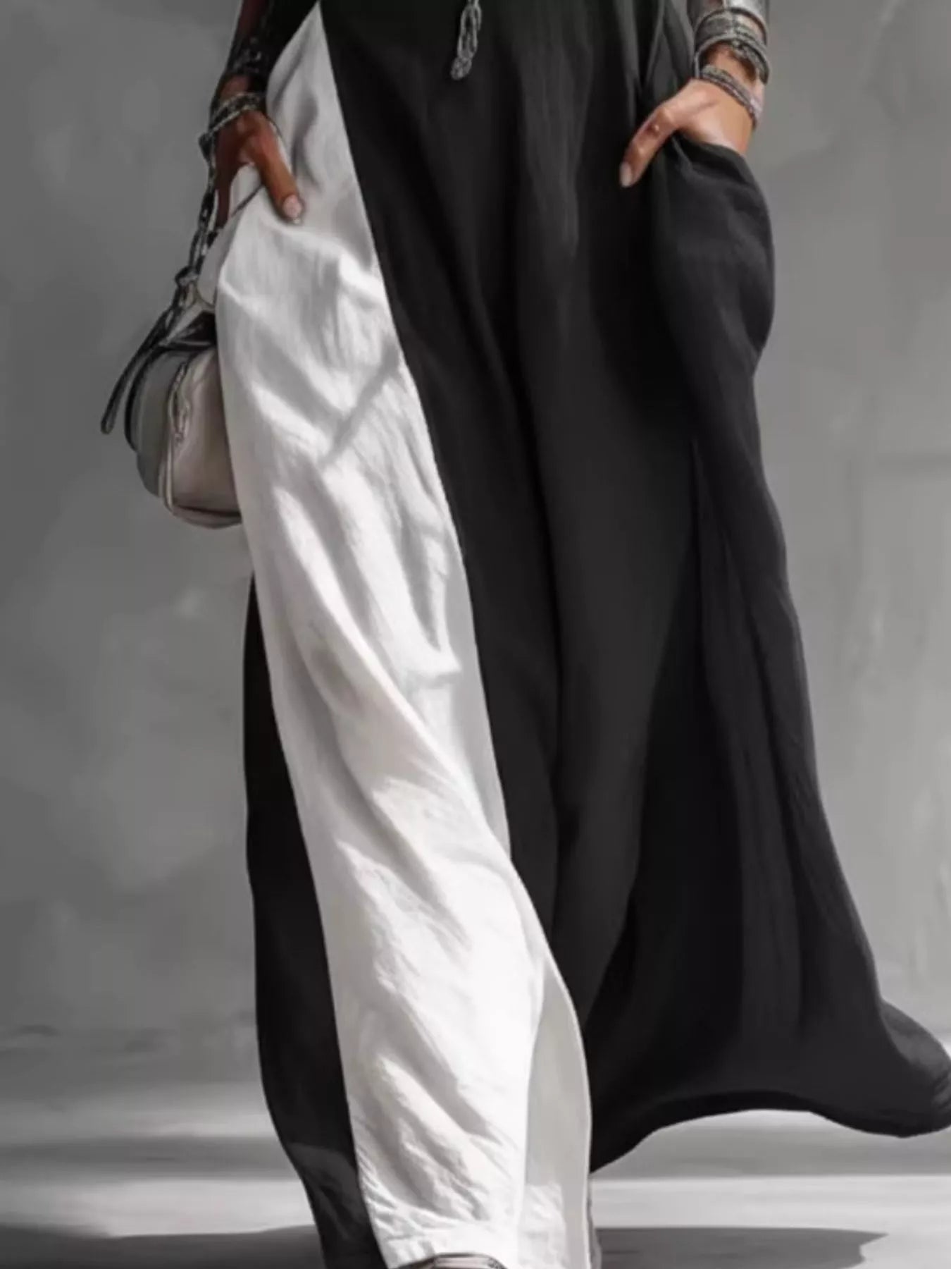 Two-Tone Sleeveless Maxi Dress - Be Juliet