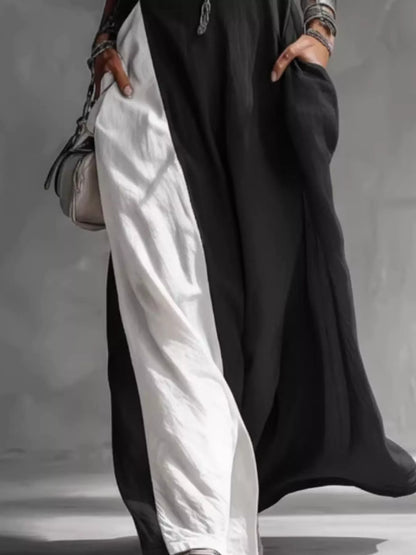 Two-Tone Sleeveless Maxi Dress - Be Juliet