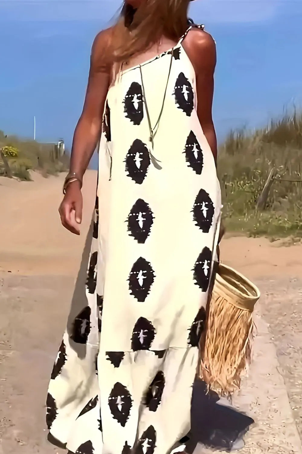 Isla One-Shoulder Printed Maxi Dress - Be Juliet