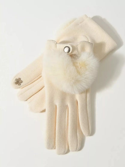 Chloé Faux Fur Cuff Gloves - Be Juliet