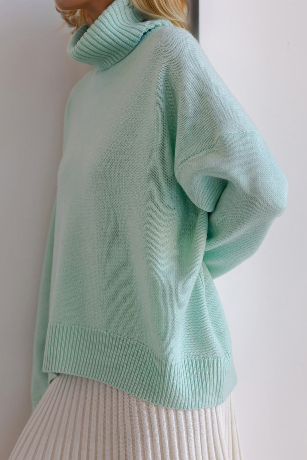 Basic Bae Turtleneck Long Sleeve Sweater - Be Juliet