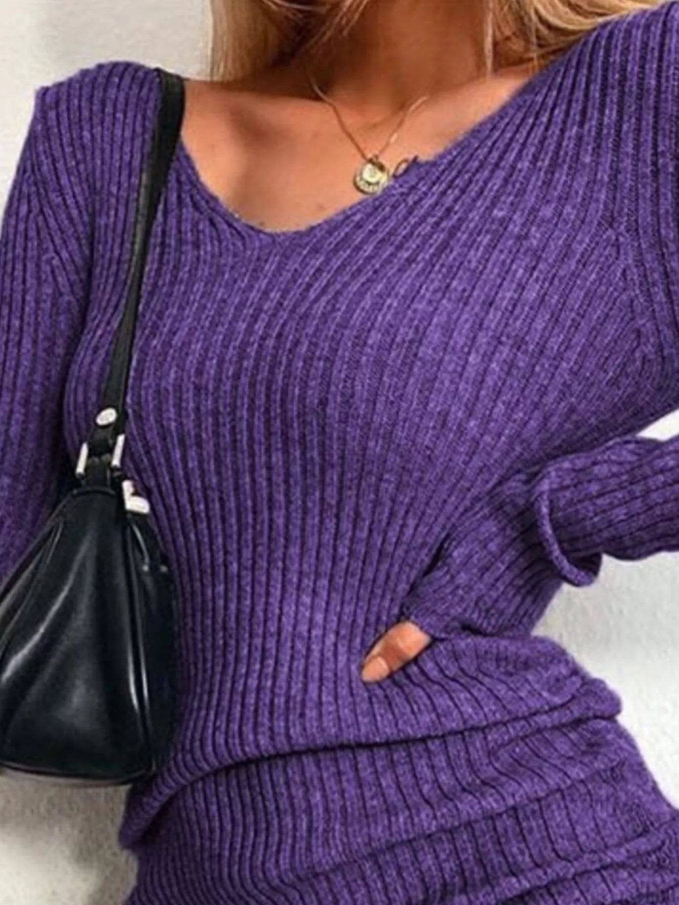 Elara Ribbed Knit Drawstring Bodycon Sweater Dress — Plus Size - Be Juliet