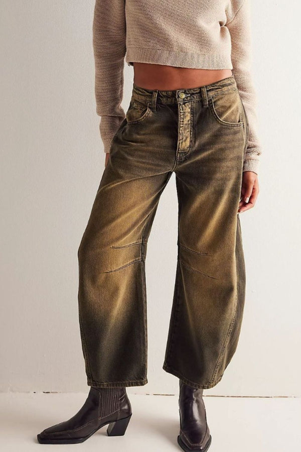 Cora Wide Leg Jeans with Pockets