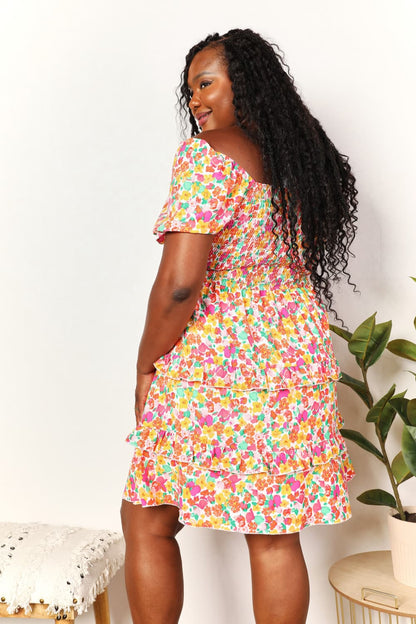 Devine Smocked Sweetheart Mini Dress - Be Juliet