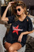 BiBi Laser-Cut Mineral Washed Jersey Tee – Americana Edition - Be Juliet