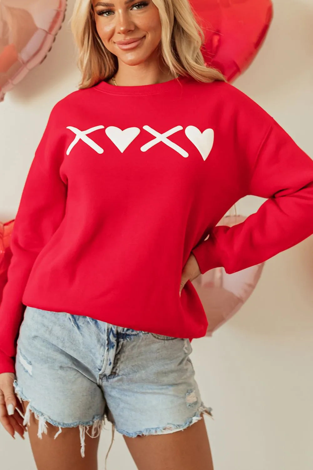 Margaux "XOXO" Graphic Sweatshirt – Valentine's Edition - Be Juliet