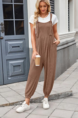 Lovelet Knotted Strap Overalls with Pockets - Be Juliet