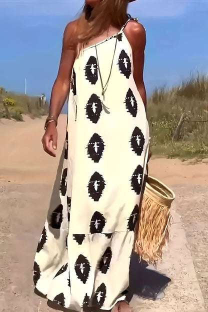 Isla One-Shoulder Printed Maxi Dress - Be Juliet