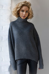 Basic Bae Turtleneck Long Sleeve Sweater