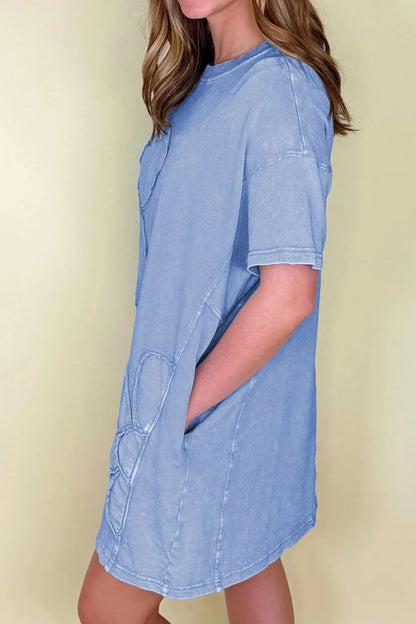 Daphne Floral T-Shirt Dress - Be Juliet