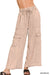 Emery Washed Linen Cargo Pants - Be Juliet