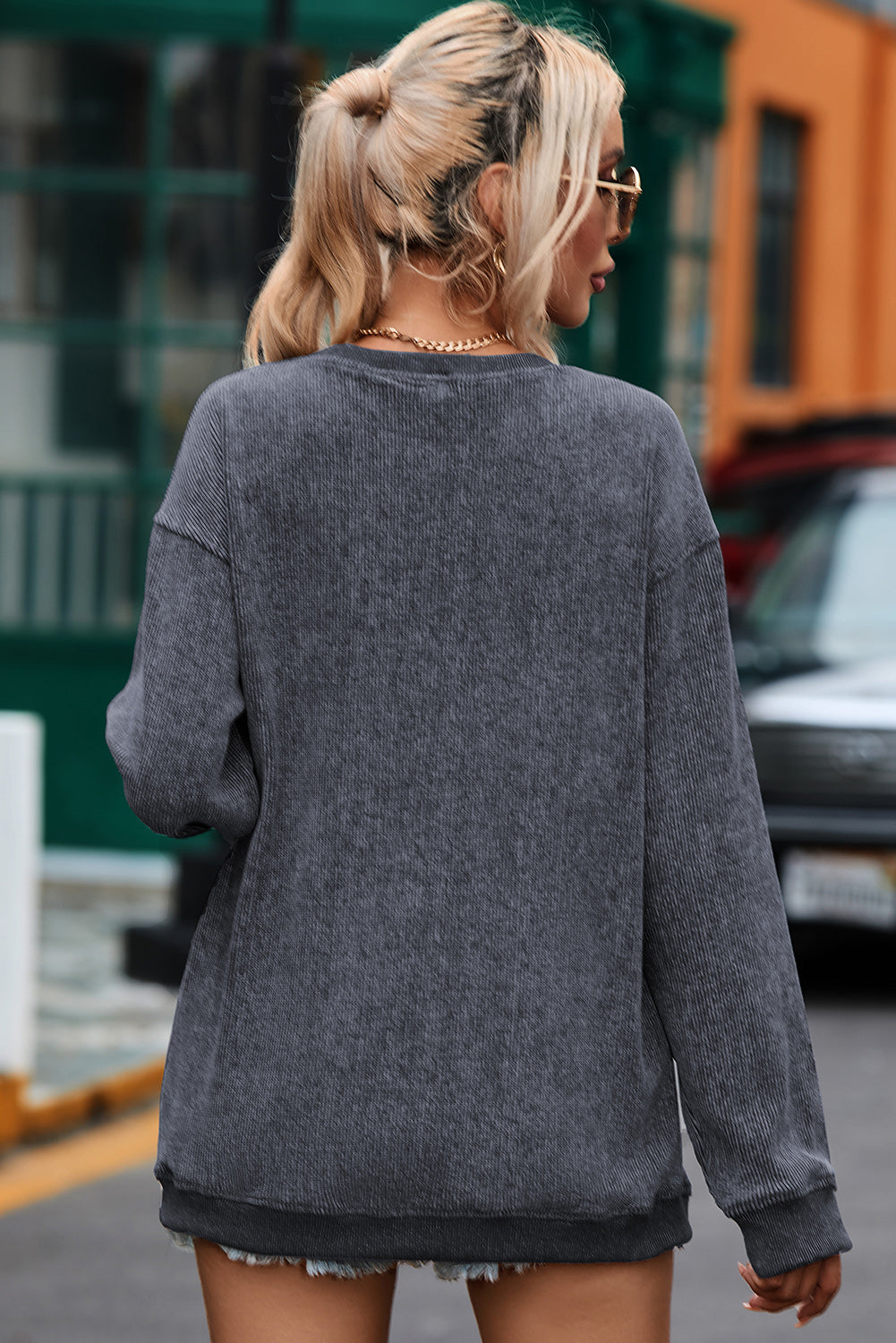 Valentine’s Day LOVE Round Neck Long Sleeve Sweatshirt - Be Juliet